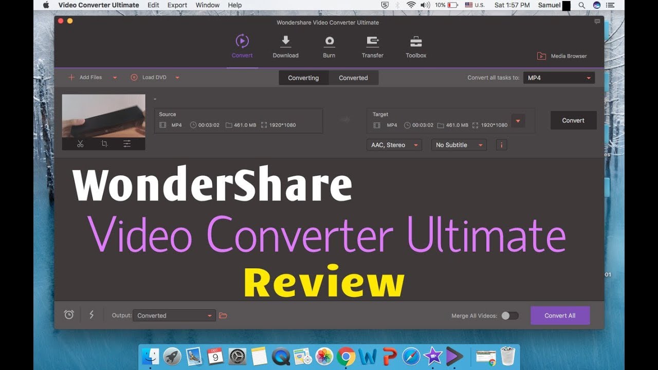how to use wondershare video converter ultimate for mac
